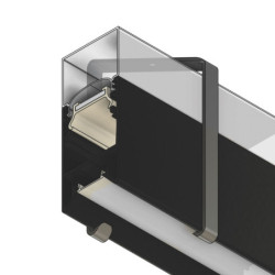 Montagebügel Z65 für Leuchtenprofil HALON mit Seilabhängung, 2 STK, silber