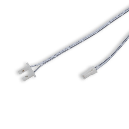 Endkappe weiß für Surf12 Flat mit Einspeiser für FC-Flexband, 50cm Kabel + MiniAmp-Stecker, max. 3A