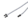 Endkappe schwarz für Surf12 Flat mit Einspeiser für FC-Flexband, 50cm Kabel+MiniAmp-Stecker, max. 3A