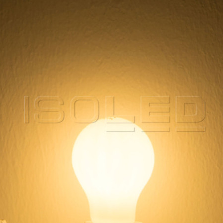 E27 LED Birne, 8W, milky, warmweiß, dimmbar