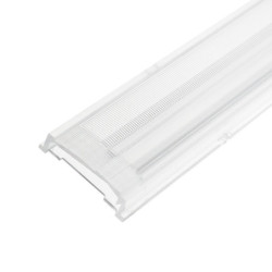 Einschubcover 25° Linse asymmetrisch für 3-Phasen Linearleuchte prismatisch, 120cm