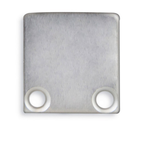 Endkappe EC3 Aluminium für Profil SURF12 FLAT in Verbindung mit TUNNEL, 2 STK, inkl. Schrauben