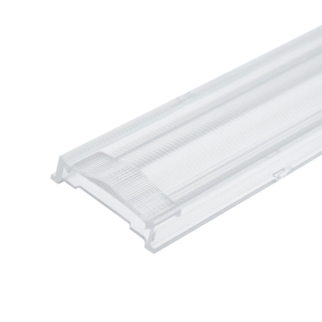 Einschubcover 2x25° Linse doppelt-asymmetrisch für 3-Phasen Linearleuchte prismatisch, 120cm