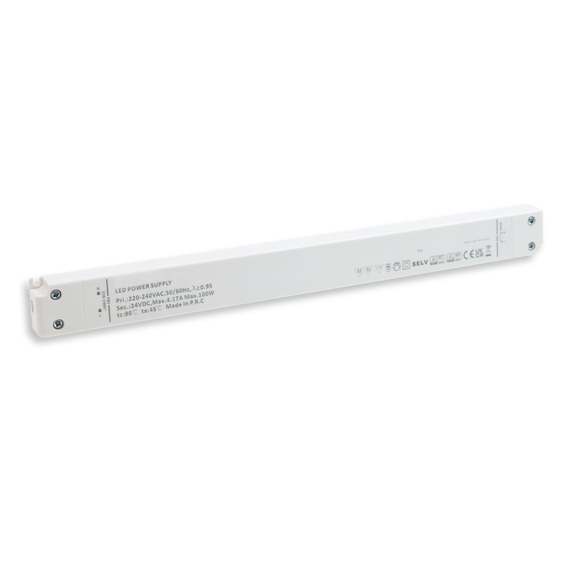 LED Trafo 24V/DC, 0-100W, SELV, ultraflach