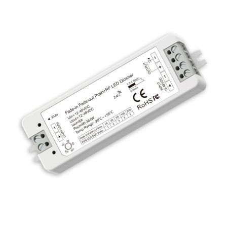 Sys-Pro Push/Funk Soft-On/Soft-Off PWM-Dimmer, 1 Kanal, 12-48V DC 8A