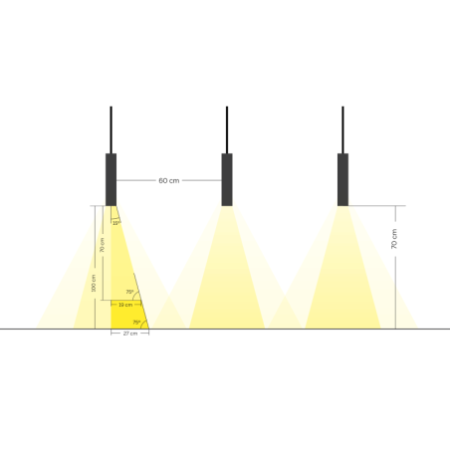 LED Pendulum Slim Tree Weiß