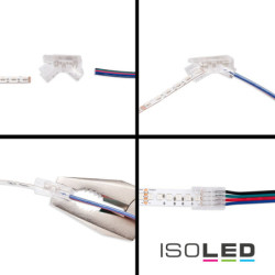 Kontakt-Verbinder (max. 5A) K3-410 für 4-pol. IP20 Flexstripes mit Breite 10mm