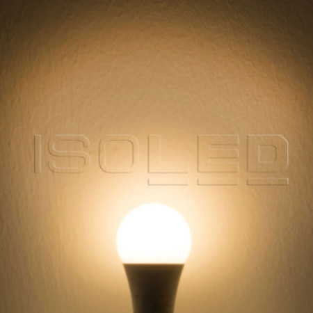 E27 LED 9W G60, 270°, weiß, warmweiß