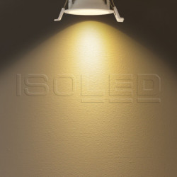 LED Einbaustrahler BACK60, weiß matt, rund, 5W, CRI90, 2700K, rückversetzt, UGR unter 12, dimmbar