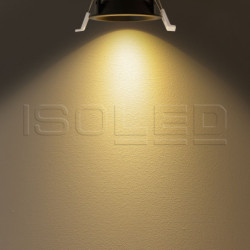 LED Einbaustrahler BACK60, gold, rund, 5W, CRI90, 2700K, rückversetzt, UGR unter 12, dimmbar