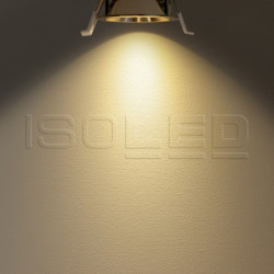 LED Einbaustrahler BACK60, nickel geb., rund, 5W, CRI90, 3000K, rückversetzt, UGR unter 12, dimmbar