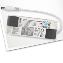 LED Panel Business Line 600 UGR unter 19 2H/2H, 36W, weiß RAL9016, warmweiß, PowerSwitch 21-40W