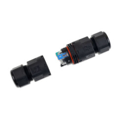 Kabelverbinder IP67, 3-polig 0.75-2.5mm² mit Federklemme, max. 250V 16A, Manteldm. 6.5-11mm