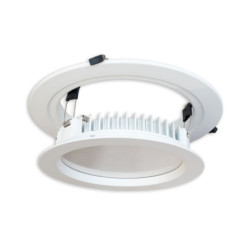 Loch Adapterring für Downlights, mit Federn, weiß, ID 201mm - AD 287mm