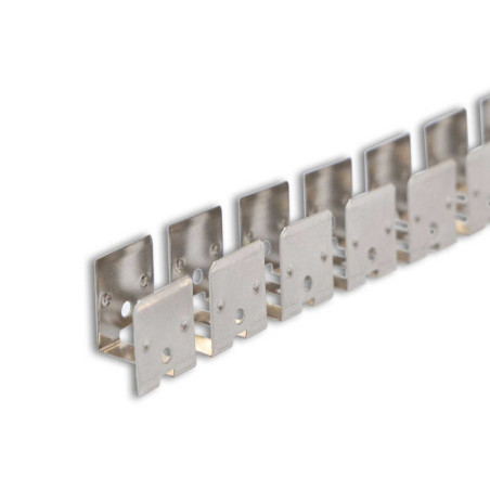LED Aufbauprofil eloxiert, gezahnt und flexibel für NEON Flexband B13H13, 100 cm