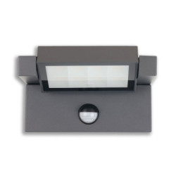 LED Wandleuchte mit einstellbarem PIR Bewegungs-/Helligkeitssensor, 12W, IP65, schwenkbar, warmweiß