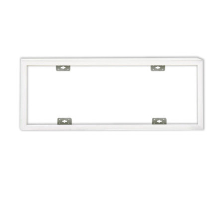 Aufbaurahmen weiß RAL 9016, Höhe 7cm, für LED Panels 300x1200, steckbare Schnellmontage