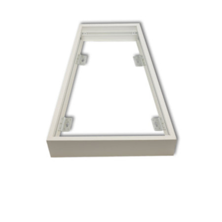 Aufbaurahmen weiß RAL 9016, Höhe 7cm, für LED Panels 300x1200, steckbare Schnellmontage