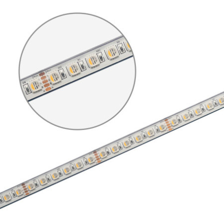 LED AQUA RGB+WW Flexband, 24V DC, 19W, IP68, 4in1 Chip, 5m Rolle, 96 LED/m
