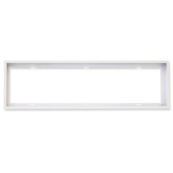 Aufbaurahmen weiß RAL 9016, Höhe 5cm, für LED Panels 300x1200, steckbare Schnellmontage