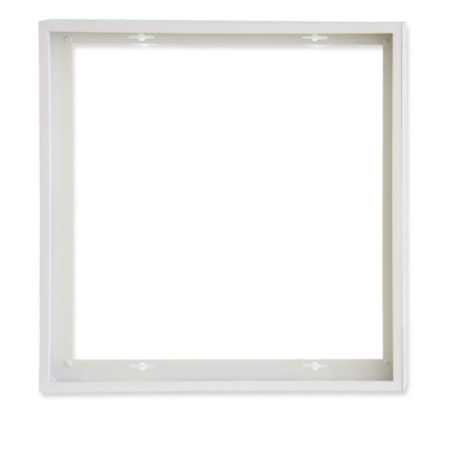 Aufbaurahmen weiß RAL 9016, Höhe 5cm, für LED Panels 625x625, steckbare Schnellmontage