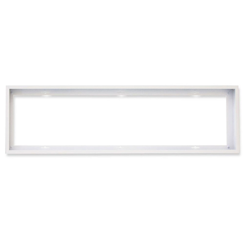 Aufbaurahmen weiß RAL 9016, Höhe 5cm, für LED Panels 300x1200, steckbare Schnellmontage