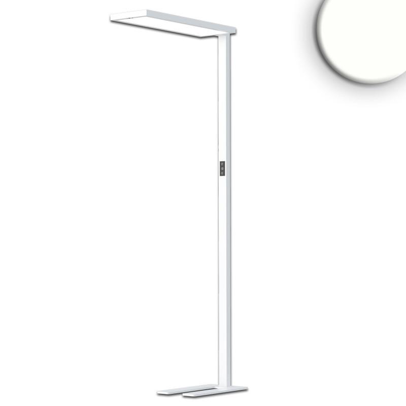 LED Office Pro Stehleuchte Up&Down, 80W+20W, Weiß, UGR unter 19, neutralweiß, Touch-Dimm