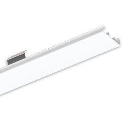 FastFix LED Linearsystem R XL Blindabdeckung für Balkenaufnahme inkl. 2 erhöhte Metallclips, 1528mm