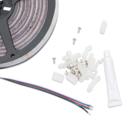 LED AQUA COB RGB Linear Flexband, 24V DC, 14,4W, IP68, 5m Rolle, 840 LED/m