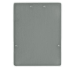 Endkappe EC74 Aluminium silber für Profil LAMP40, 2 STK, inkl. Schrauben