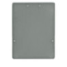 Endkappe EC74 Aluminium silber für Profil LAMP40, 2 STK, inkl. Schrauben