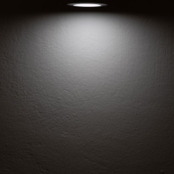 LED Möbeleinbaustrahler MiniAMP ALU gebürstet, rund, 3W, 120°, 24V DC warmweiß 3000K, dimmbar