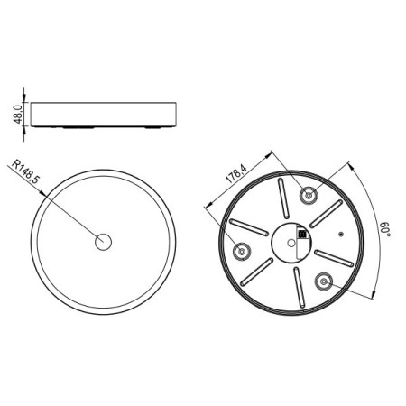 LED Ceiling Light RGBW Air Weiß