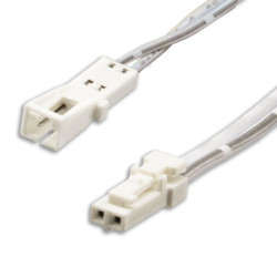 MiniAMP Polaritätswechsler male-female, 60mm, 2-polig, weiß, max. 3A