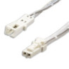 MiniAMP Polaritätswechsler male-female, 60mm, 2-polig, weiß, max. 3A