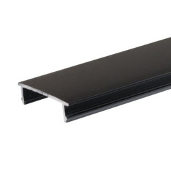 Schutzcover schwarz für Track48 Trockenbau-, Einbau- u. Aufbauschiene (H50), 300cm