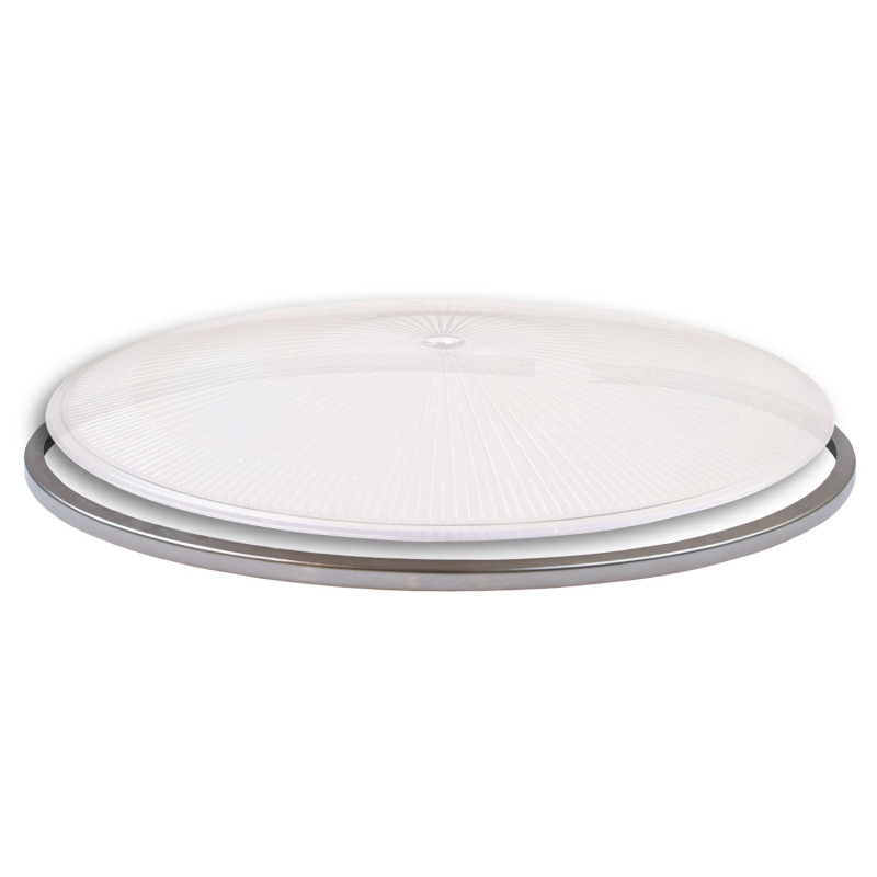 Scheibe für PC Reflektor der Hallenleuchten Serie FL2, transparent, mit Ring und Feder