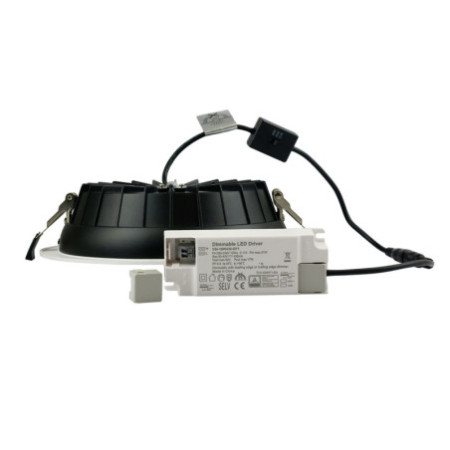 LED Downlight Reflektor 9W, 60°, 150lm/W, UGR unter 19, ColorSwitch 3000|4000|6000K, dimmbar