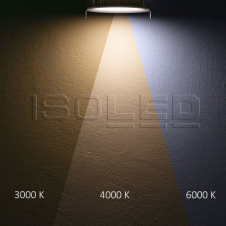 LED Downlight Reflektor 9W, 60°, 150lm/W, UGR unter 19, ColorSwitch 3000|4000|6000K, dimmbar