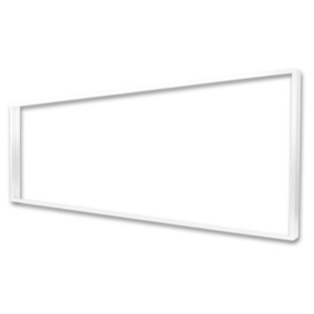 Aufbaurahmen weiß RAL 9016, Höhe 7cm, für LED Panels 308x1245, steckbare Schnellmontage