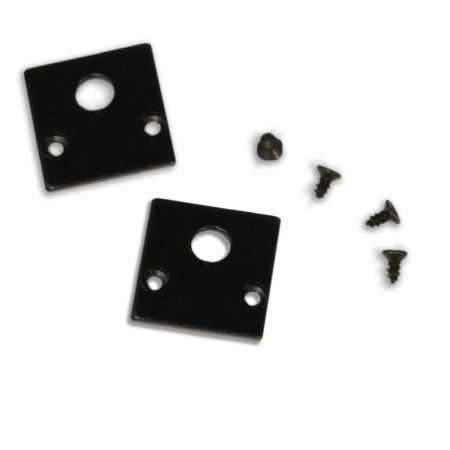 Track48 Endkappe für Aufbauschiene flat, schwarz, 2 Stück