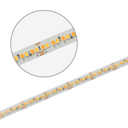 LED HEQ918/940 Linear CCT Flexband, 48V DC, 6W+6W, IP20, 130 lm/W, 5m Rolle, 256 LED/m