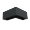 LAMP30V1 90° Eck, geschweißt, 120x120mm, schwarz RAL 9005, exkl. Cover