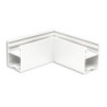 LAMP30V1 90° Eck, geschweißt, 120x120mm, weiß RAL 9003, exkl. Cover