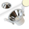 LED Einbaustrahler BACK60, alu glänzend, rund, 5W, CRI90, 2700K, rückversetzt, UGR unter 12, dimmbar