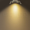 LED Einbaustrahler BACK60, alu glänzend, rund, 5W, CRI90, 2700K, rückversetzt, UGR unter 12, dimmbar