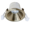 LED Einbaustrahler BACK60, messing geb., rund, 5W, CRI90, 2700K, rückversetzt, UGR unter 12, dimmbar