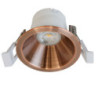 LED Einbaustrahler BACK60, rosegold, rund, 5W, CRI90, 2700K, rückversetzt, UGR unter 12, dimmbar