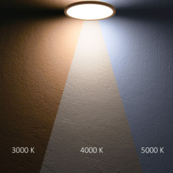 LED Deckenleuchte Slim300 PRO, 18W, weiß, rund, IP44, DN300, 3000|4000|5000K, Up&Down