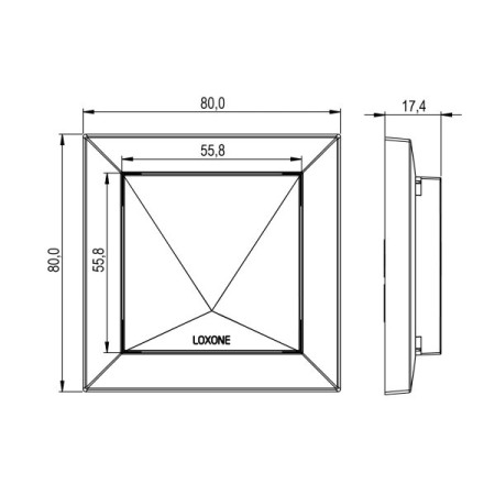 Raumklima Sensor Air Anthrazit (Temperatur, Feuchte)